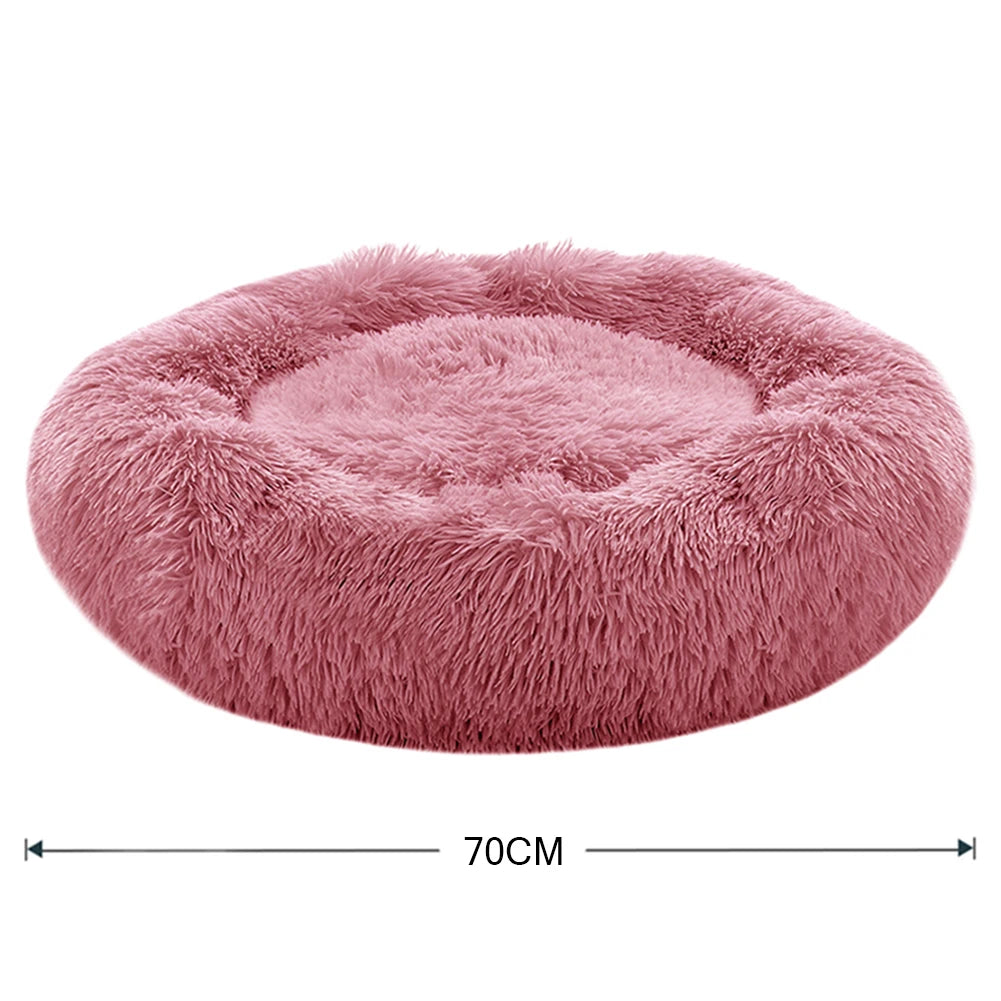 70cm Donut Plush Calming Pet Bed