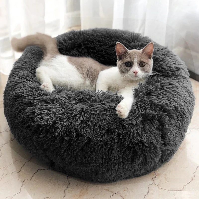 70cm Donut Plush Calming Pet Bed