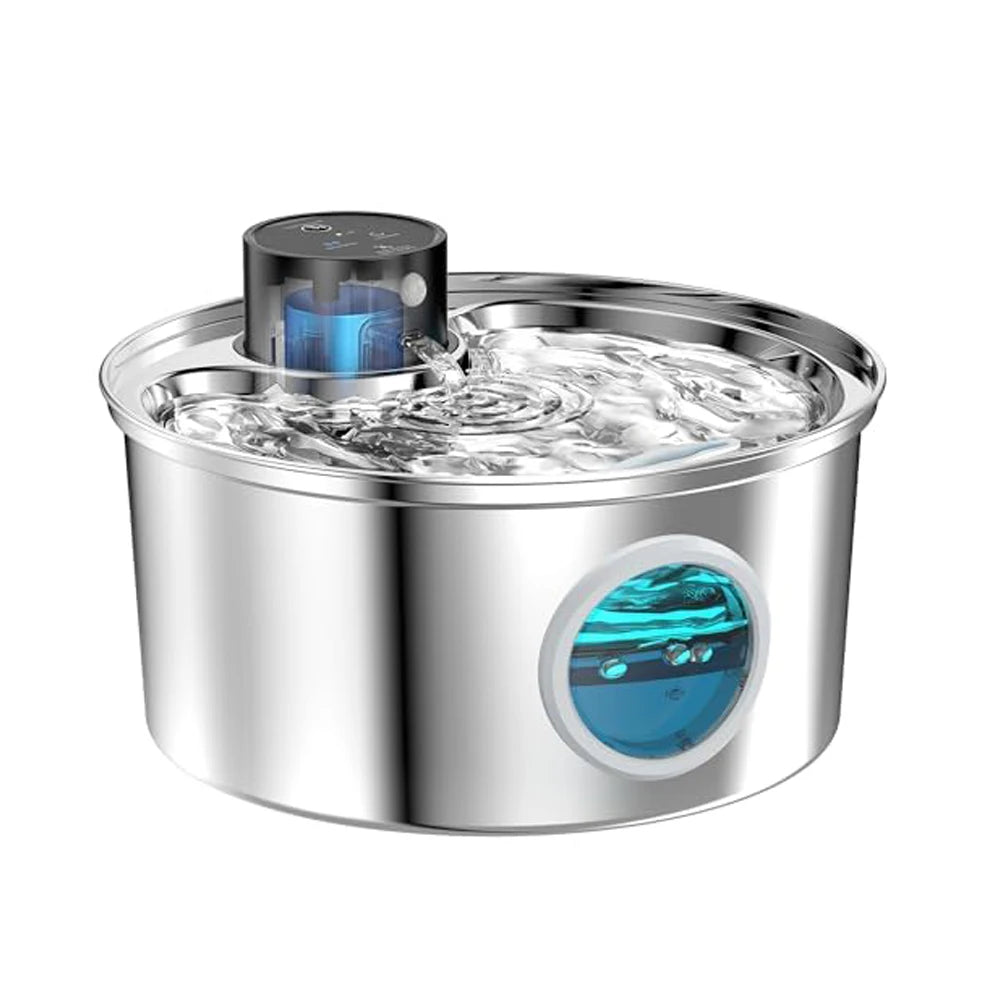 Wireless Stainless Steel Cat Water Fountain