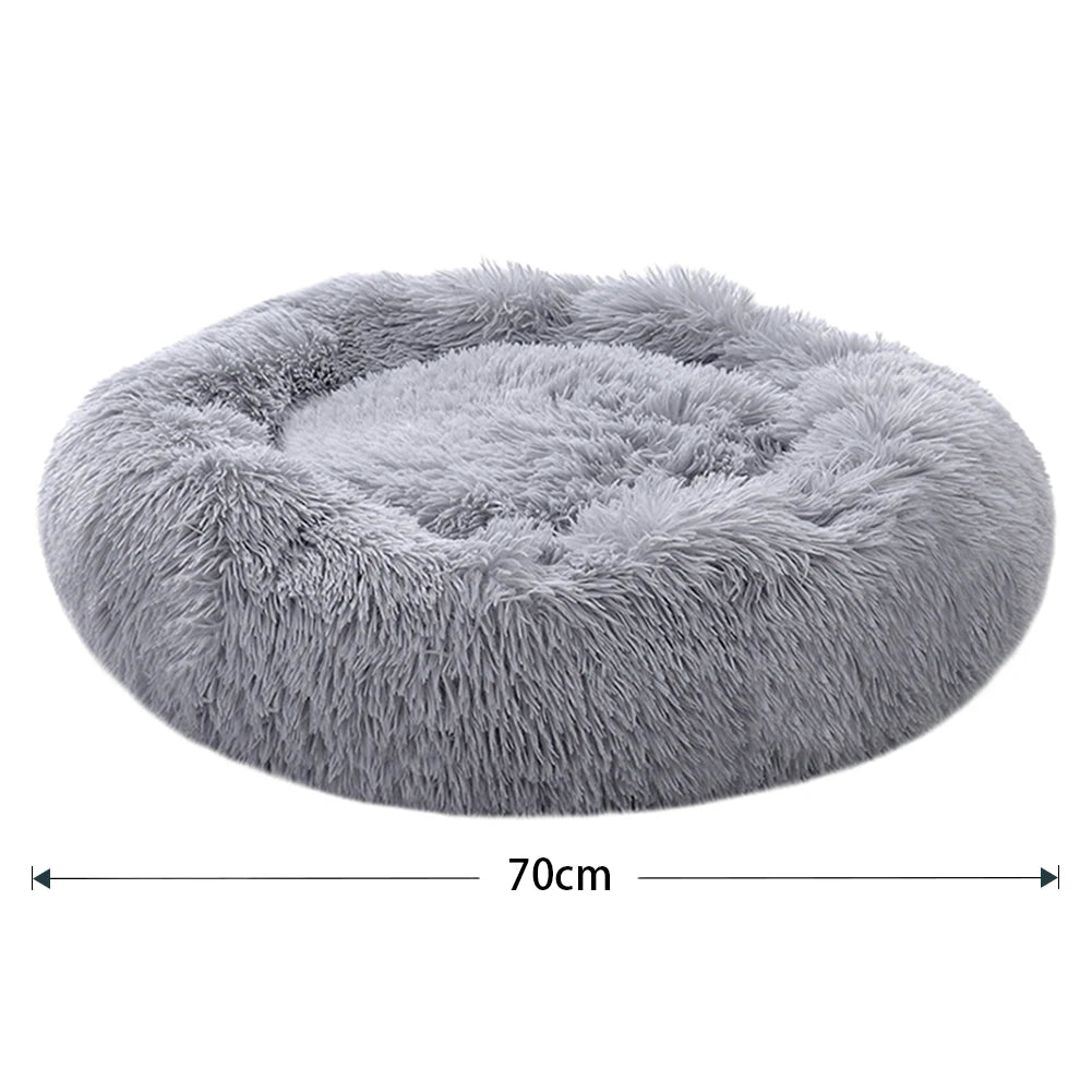 70cm Donut Plush Calming Pet Bed