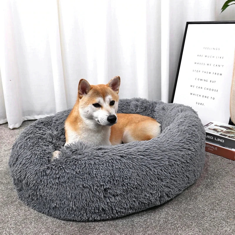 70cm Donut Plush Calming Pet Bed