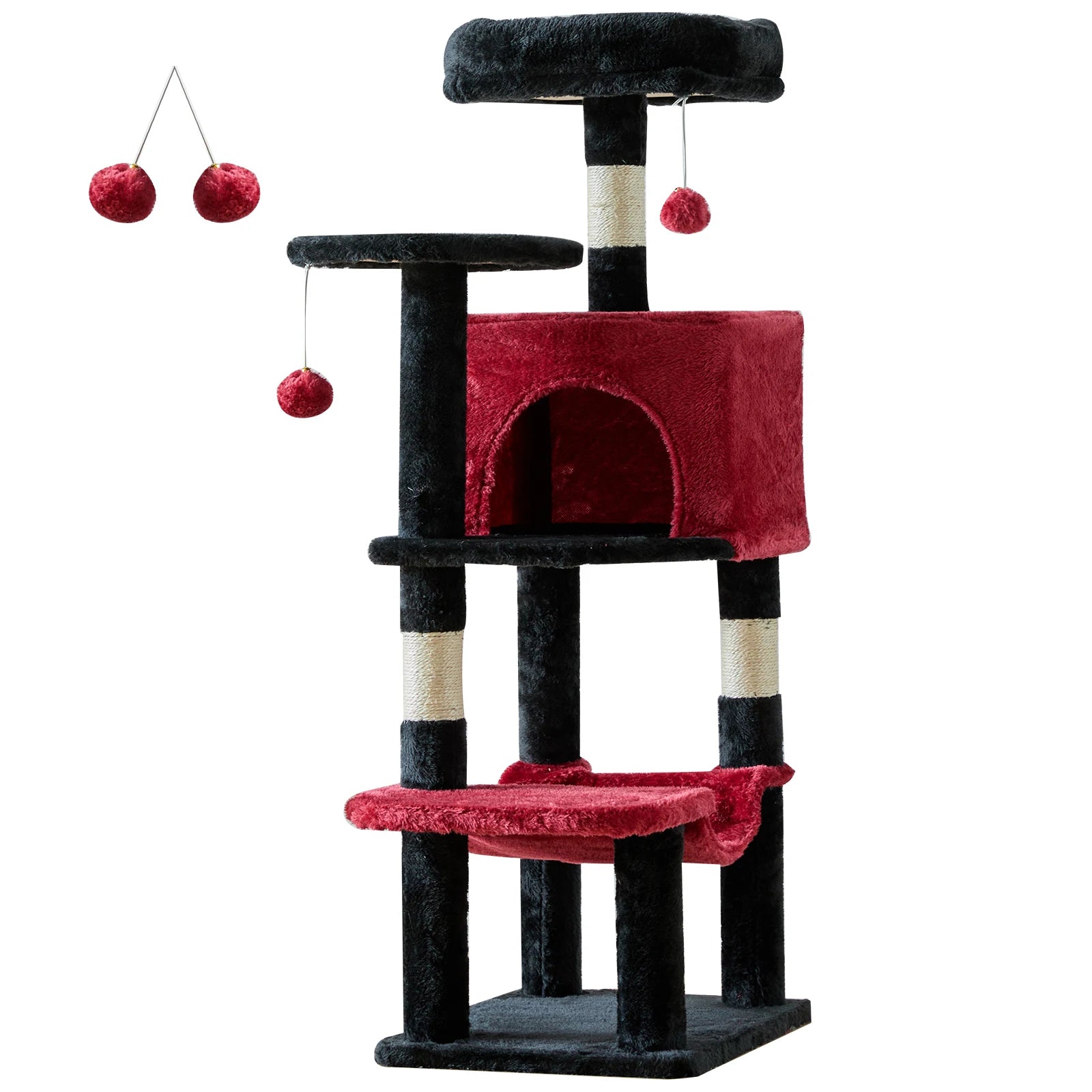 44" Cat Tower with Scratching Posts