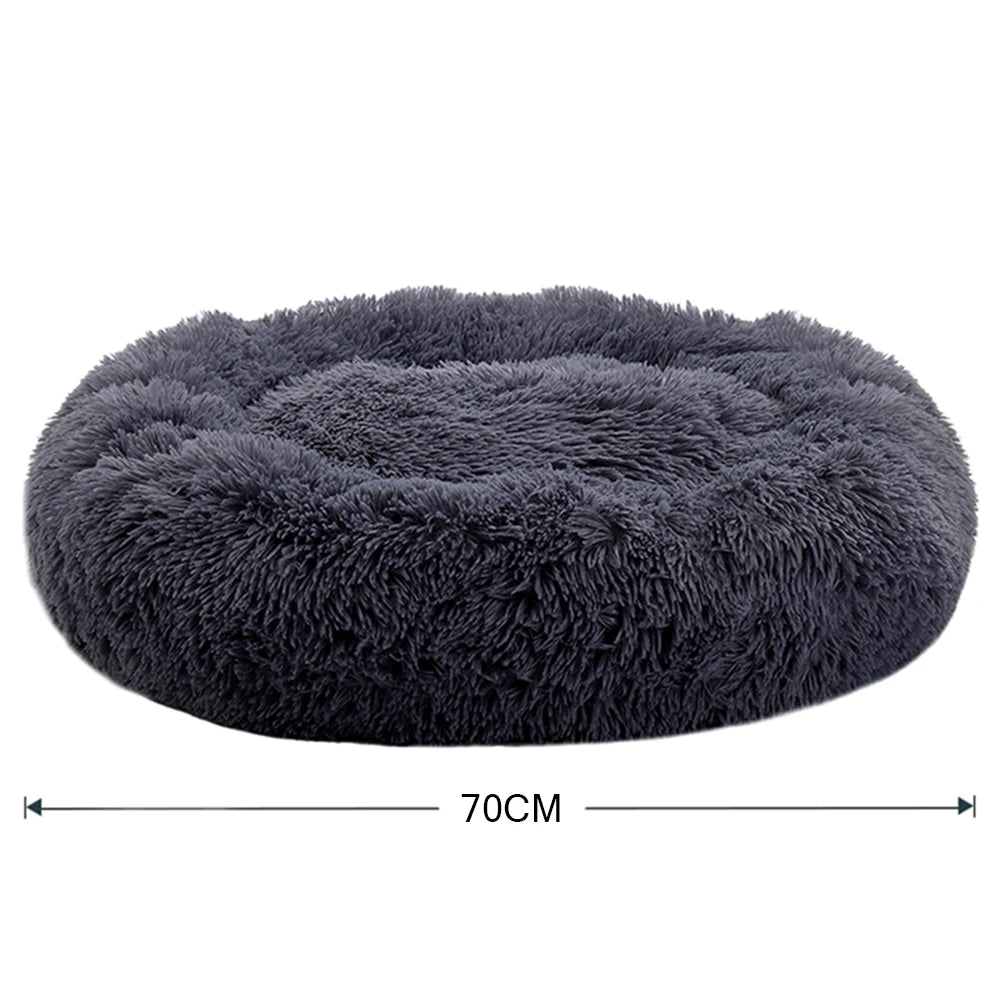 70cm Donut Plush Calming Pet Bed