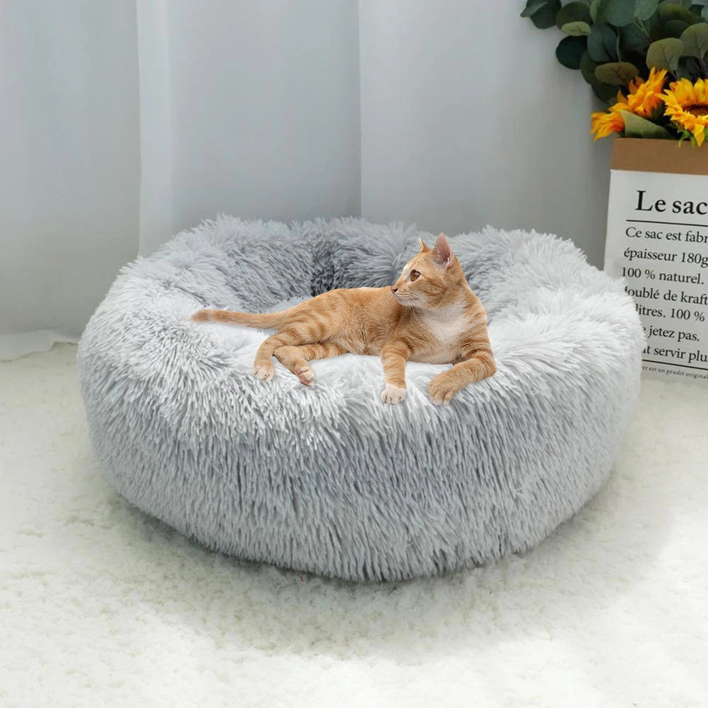 70cm Donut Plush Calming Pet Bed