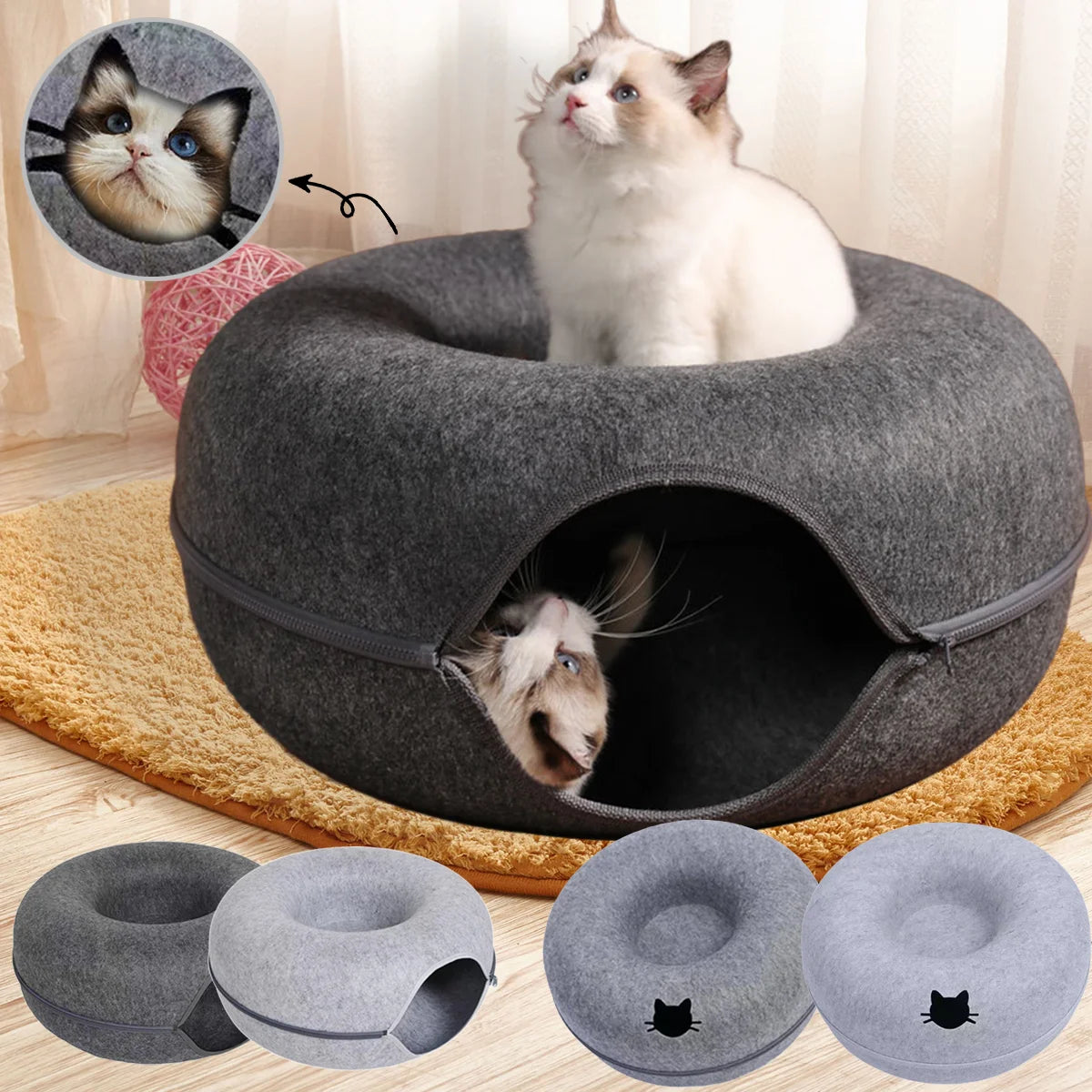 Felt Donut Bed