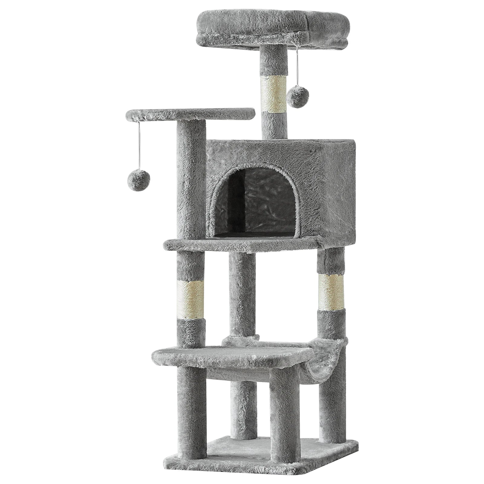 44" Cat Tower with Scratching Posts